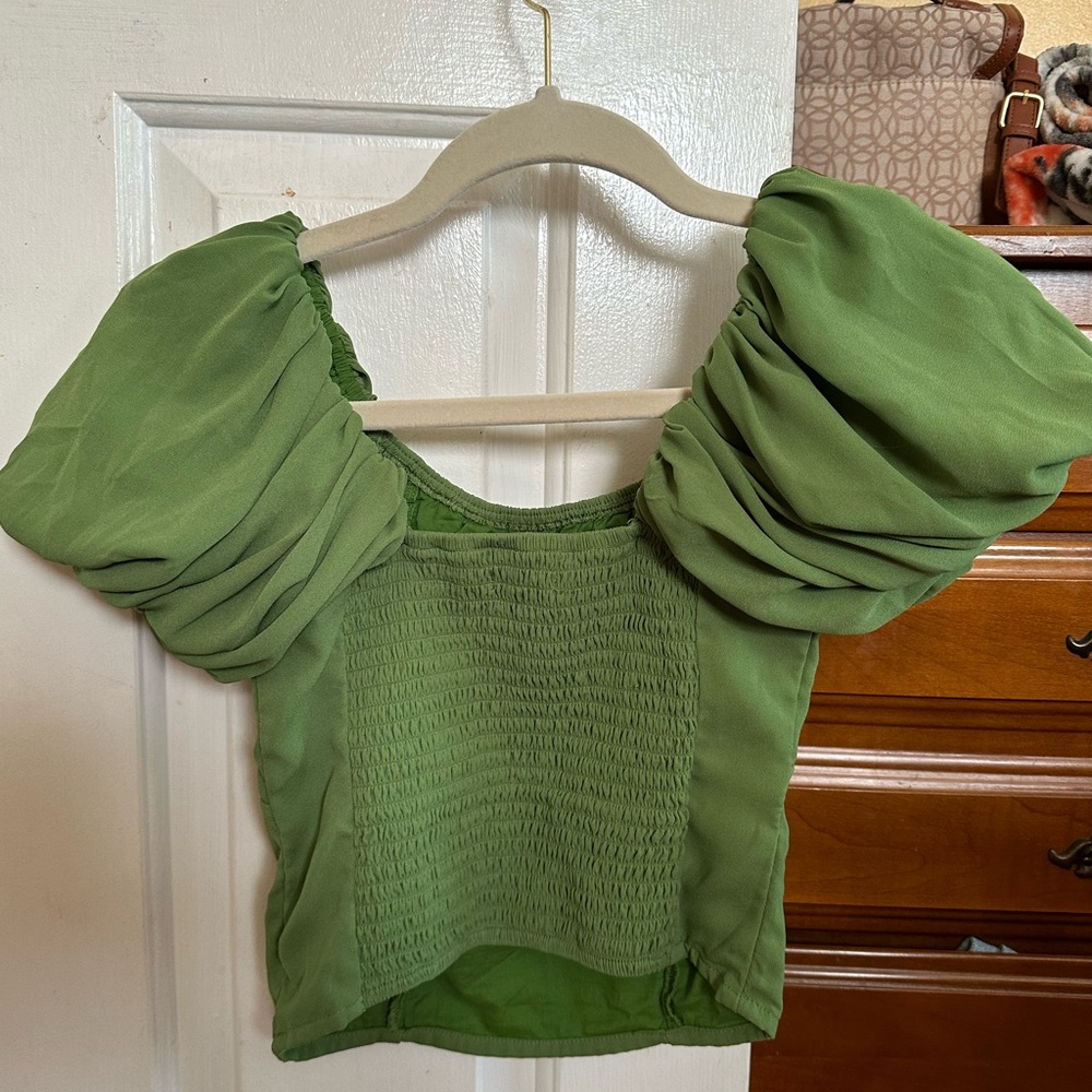 Abercrombie Crop Blouse - Picture 2 of 3